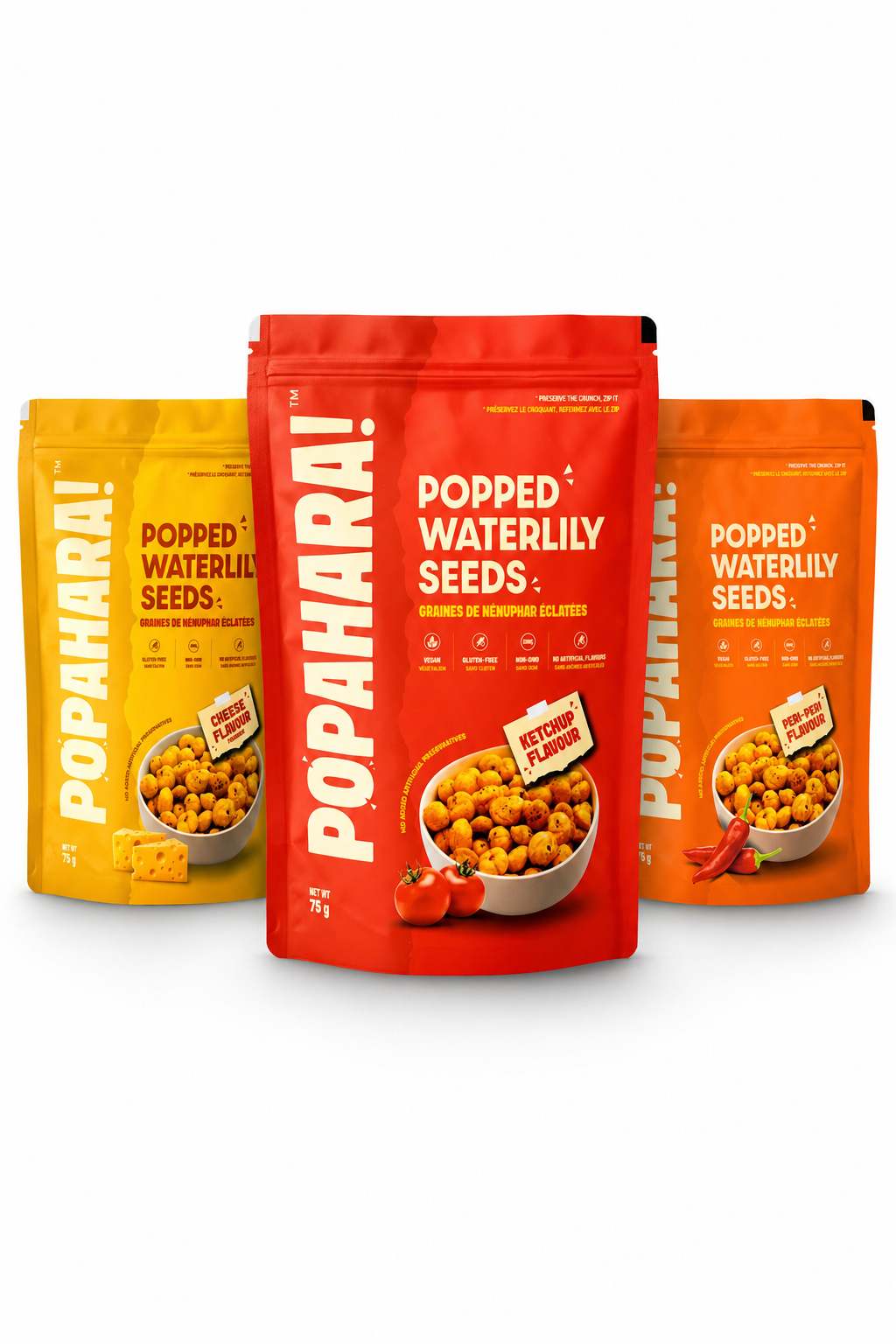 3 flavor pack - Ketchup, Cheese, Peri Peri